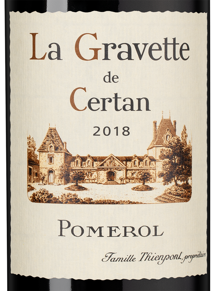 Вино La Gravette de Certan, Vieux Chateau Certan, 2018, (154444), Франция, Бордо, красное, сухое, 0.75 л, Ла Гравет де Сертан, цена 23490 рублей