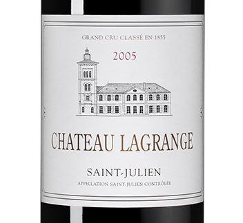 Вино Chateau Lagrange (Saint-Julien), 2005, (117743), Франция, Бордо, красное, сухое, 0.75 л, Шато Лагранж, цена 38490 рублей