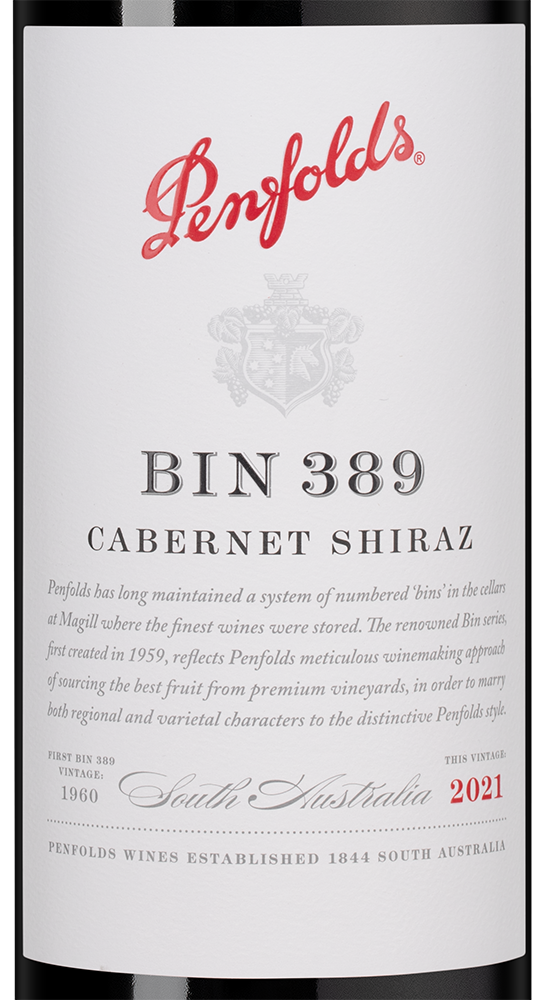 Вино Penfolds Bin 389 Cabernet Shiraz в подарочной упаковке, 2021, (154405), Австралия, Южная Австралия, красное, сухое, 0.75 л, Пенфолдс Бин 389 Каберне Шираз, цена 19990 рублей