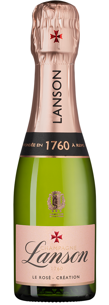 Шампанское Le Rose Creation , Lanson, 0.2л, (155230), Франция, Шампань, розовое, брют, 0.2 л, Ле Розе Креасьон Брют, цена 5490 рублей