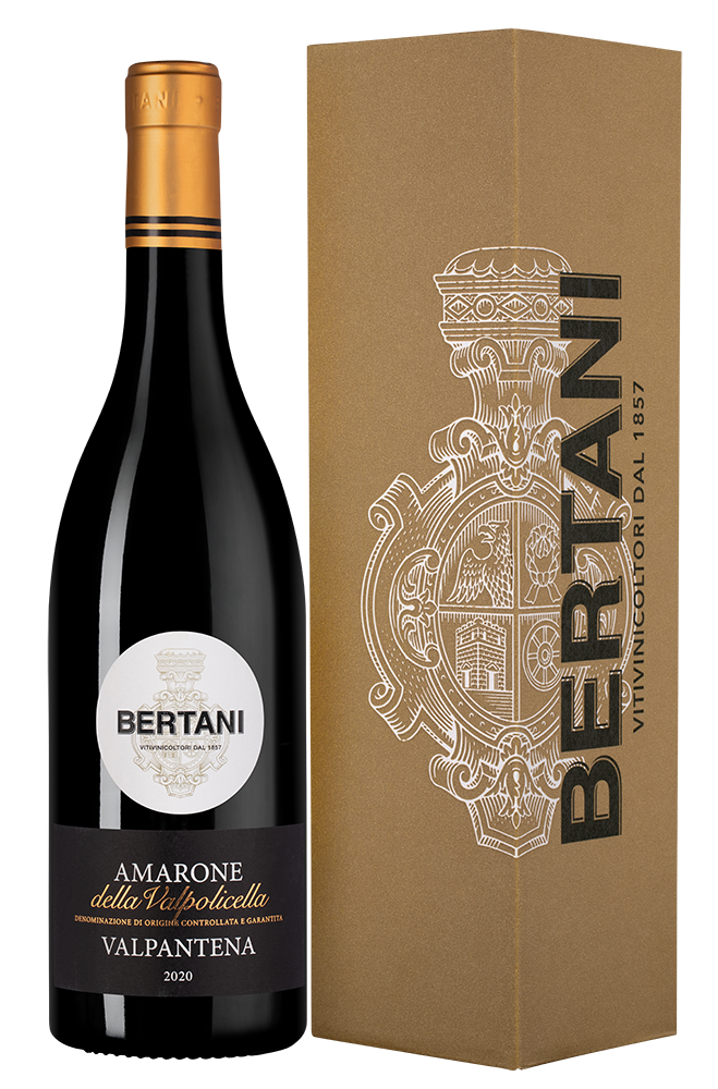 Вино Amarone della Valpolicella Valpantena в подарочной упаковке, Bertani, 2020, (145337), Италия, Венето, красное, полусухое, 0.75 л, Амароне делла Вальполичелла Вальпантена, цена 14990 рублей