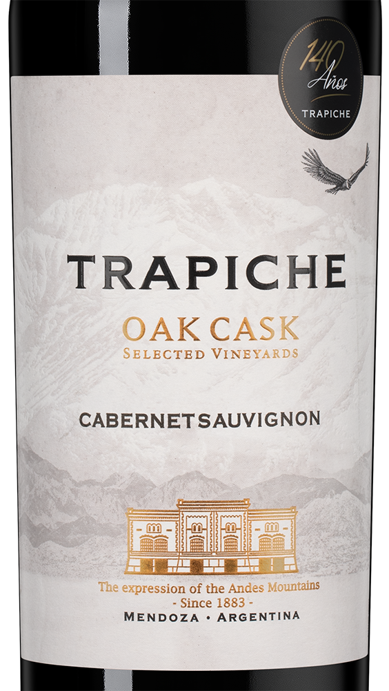 Вино Cabernet Sauvignon Oak Cask, Trapiche, 2024, (156905), Аргентина, Мендоса, красное, сухое, 0.75 л, Каберне Совиньон Оук Каск, цена 1890 рублей
