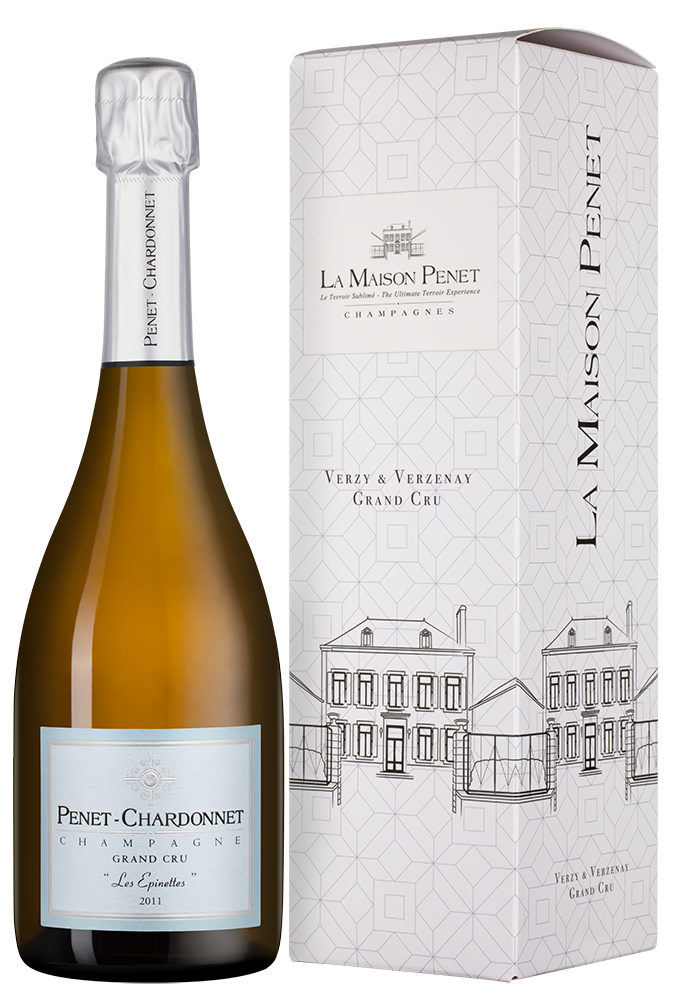 Шампанское Lieu-Dit “Les Epinettes” в подарочной упаковке, Maison Alexandre Penet, 2011, (146465), Франция, Шампань, белое, экстра брют, 0.75 л, Льё-ди “Лез Эпинет”, цена 40290 рублей