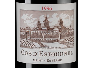 Вино Chateau Cos d'Estournel, (104013), красное сухое, 1996 г., 0.75 л, Шато Кос д'Эстурнель Руж цена 68290 рублей