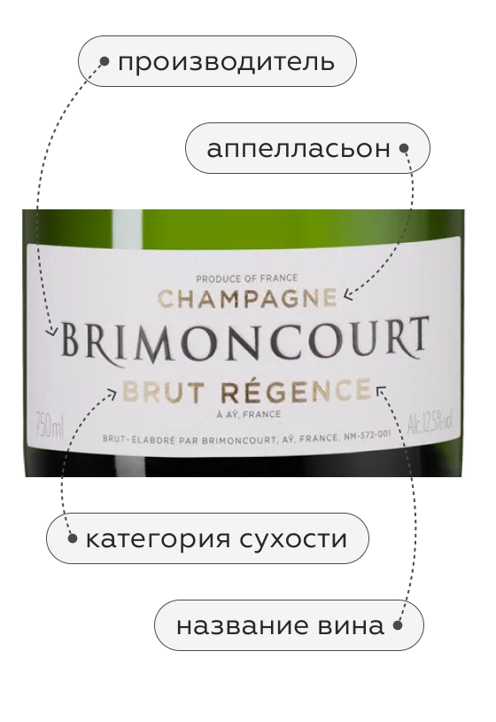 Шампанское Brut Regence, Brimoncourt, (158812), Франция, Шампань, белое, брют, 0.75 л, Брют Режанс, цена 13190 рублей