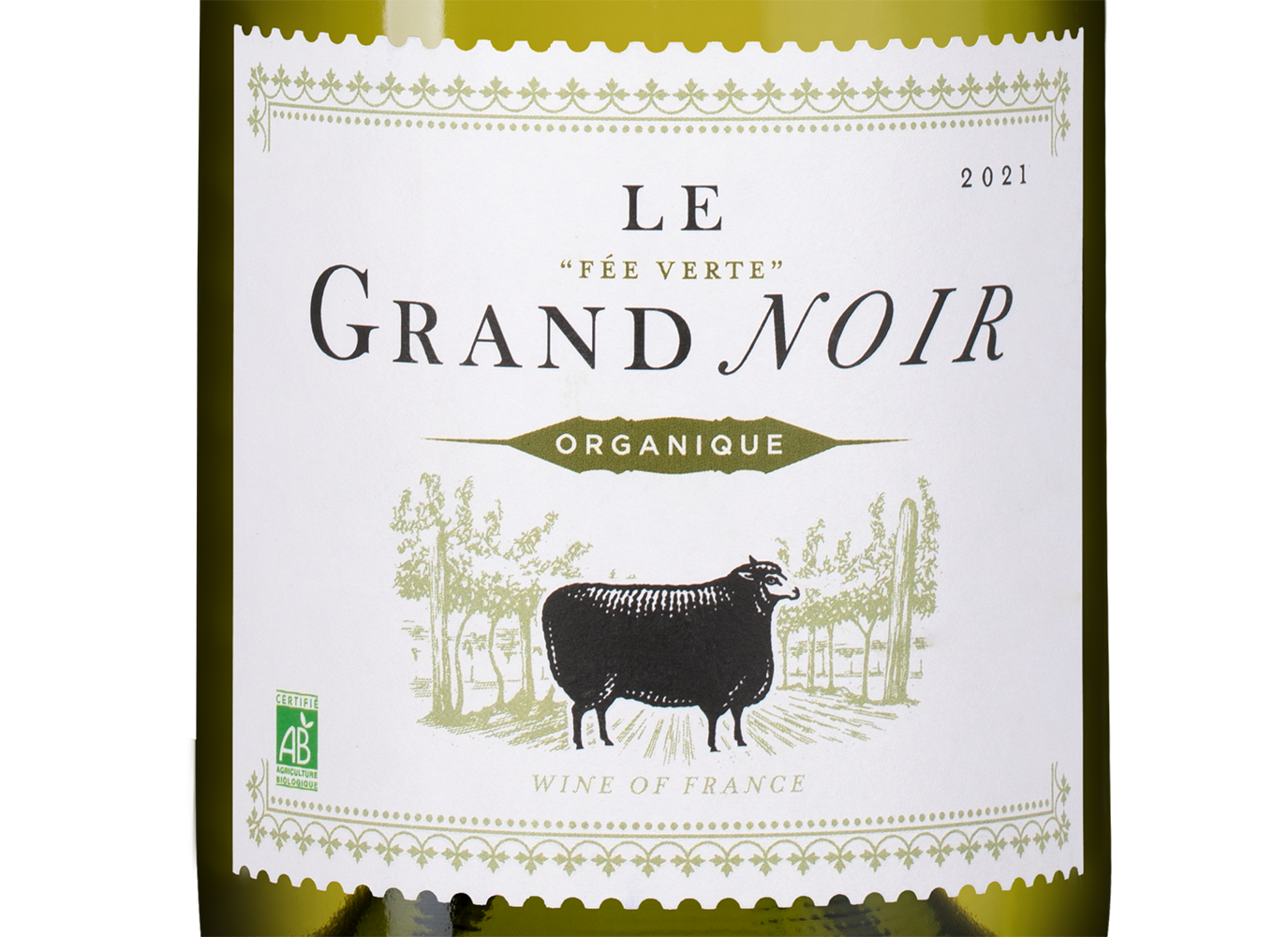 Вино Le Grand Noir Bio White, 2021, (130085), Франция, Лангедок-Руссильон, белое, сухое, 0.75 л, Ле Гран Нуар Био Блан, цена 1990 рублей