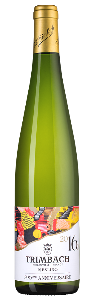 Вино Riesling 390eme Anniversaire, Trimbach, 2016, (133115), Франция, Эльзас, белое, сухое, 0.75 л, Рислинг Труасон Катрован Дизьем Аниверсер, цена 7990 рублей