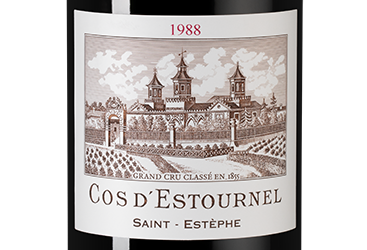 Вино Chateau Cos d'Estournel Rouge (Saint-Estephe), 1988, (111330), Франция, Бордо, красное, сухое, 0.75 л, Шато Кос д'Эстурнель Руж, цена 119990 рублей