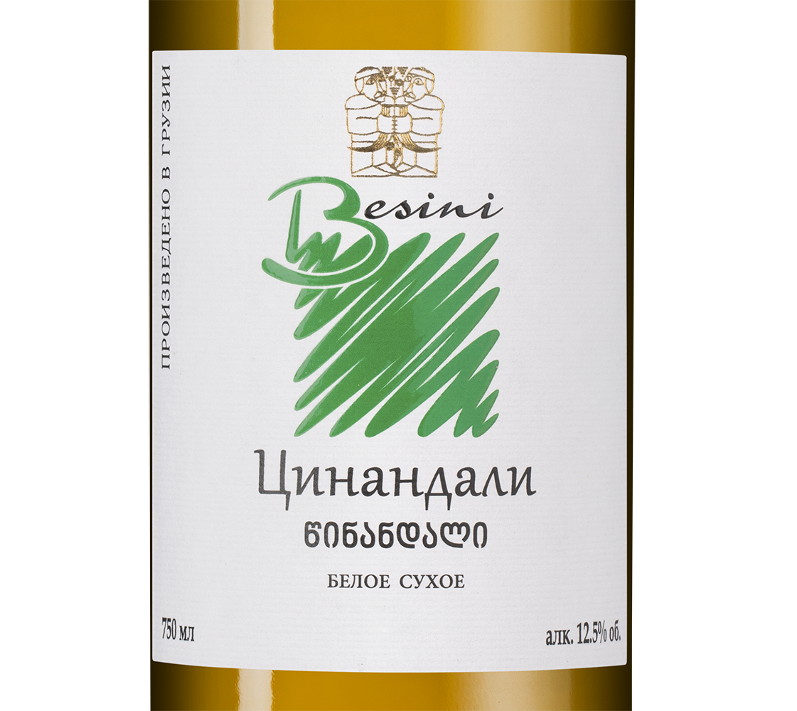 Вино Tsinandali, Besini, 2024, (158667), Грузия, Кахетия, белое, сухое, 0.75 л, Цинандали, цена 1390 рублей