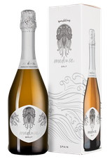 Игристое вино Medusa Brut в подарочной упаковке, (139805), gift box в подарочной упаковке, белое брют, 2021 г., 0.75 л, Медуса Брют цена 1540 рублей