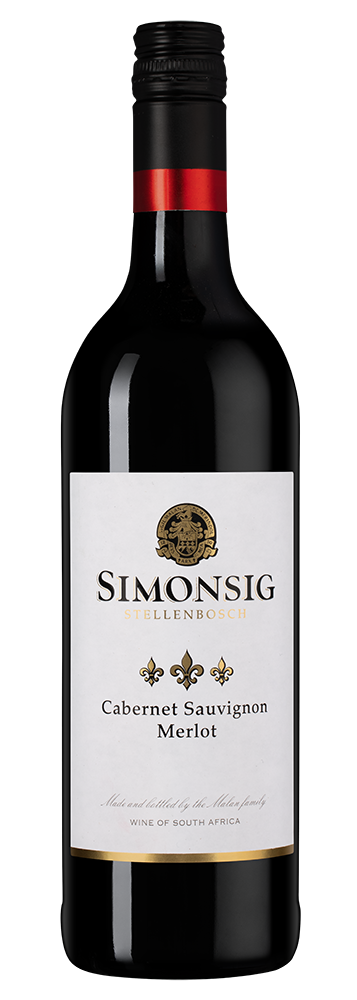 Вино Cabernet Sauvignon / Merlot, Simonsig, 2024, (159670), Южная Африка, Стелленбош, красное, полусухое, 0.75 л, Каберне Совиньон / Мерло, цена 1990 рублей