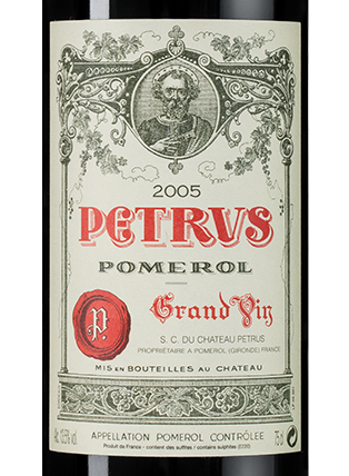 Вино Petrus, 2005, (154437), Франция, Бордо, красное, сухое, 0.75 л, Петрюс, цена 1899990 рублей