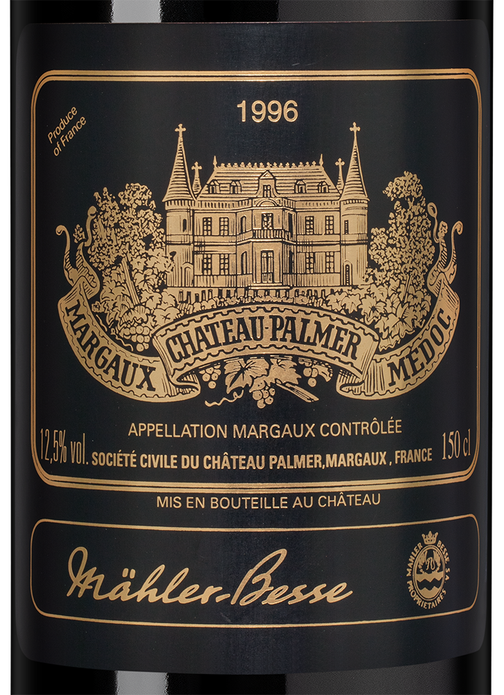 Вино Chateau Palmer, 1996, 1.5л, (151601), Франция, Бордо, красное, сухое, 1.5 л, Шато Пальмер, цена 299990 рублей