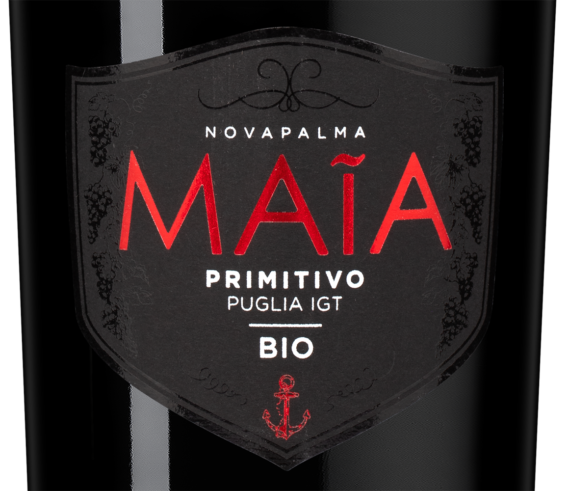 Вино Maia Primitivo, Cielo, 2022, (149435), Италия, Апулия, красное, полусухое, 0.75 л, Майя Примитиво, цена 2390 рублей