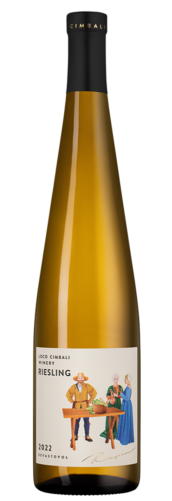 Вино Loco Cimbali Riesling, 2022, (144219), Россия, Крым, белое, сухое, 0.75 л, Локо Чимбали Рислинг, цена 1432 рублей