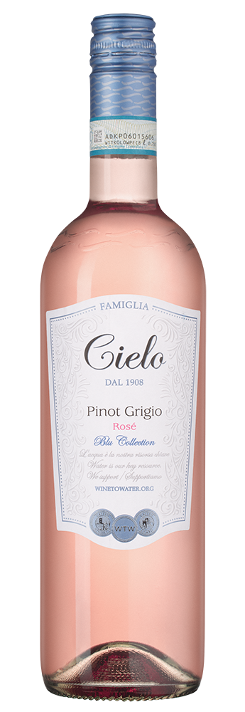Вино Cielo Pinot Grigio Rose , 2023, (150052), Италия, Венето, розовое, полусухое, 0.75 л, Пино Гриджо Блаш, цена 1690 рублей
