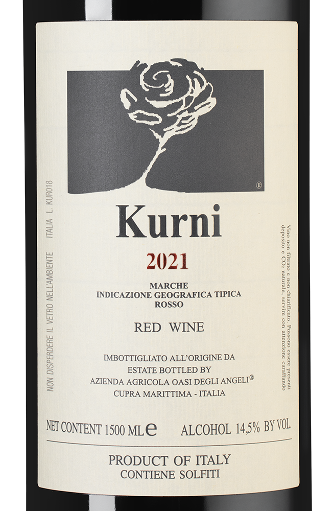 Вино Kurni в подарочной упаковке, Oasi degli Angeli, 2021, 1.5л, (145291), Италия, Марке, красное, полусладкое, 1.5 л, Курни, цена 69990 рублей