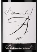 Вино с деликатными танинами Domaine de l'A