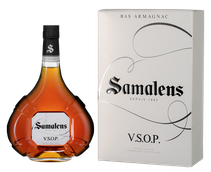 Крепкие напитки Samalens Bas Armagnac VSOP в подарочной упаковке