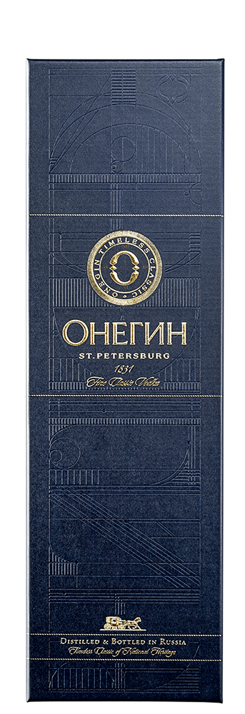 Водка Онегин в подарочной упаковке, (115977), Россия, 0.7 л, Онегин в подарочной упаковке, цена 1990 рублей
