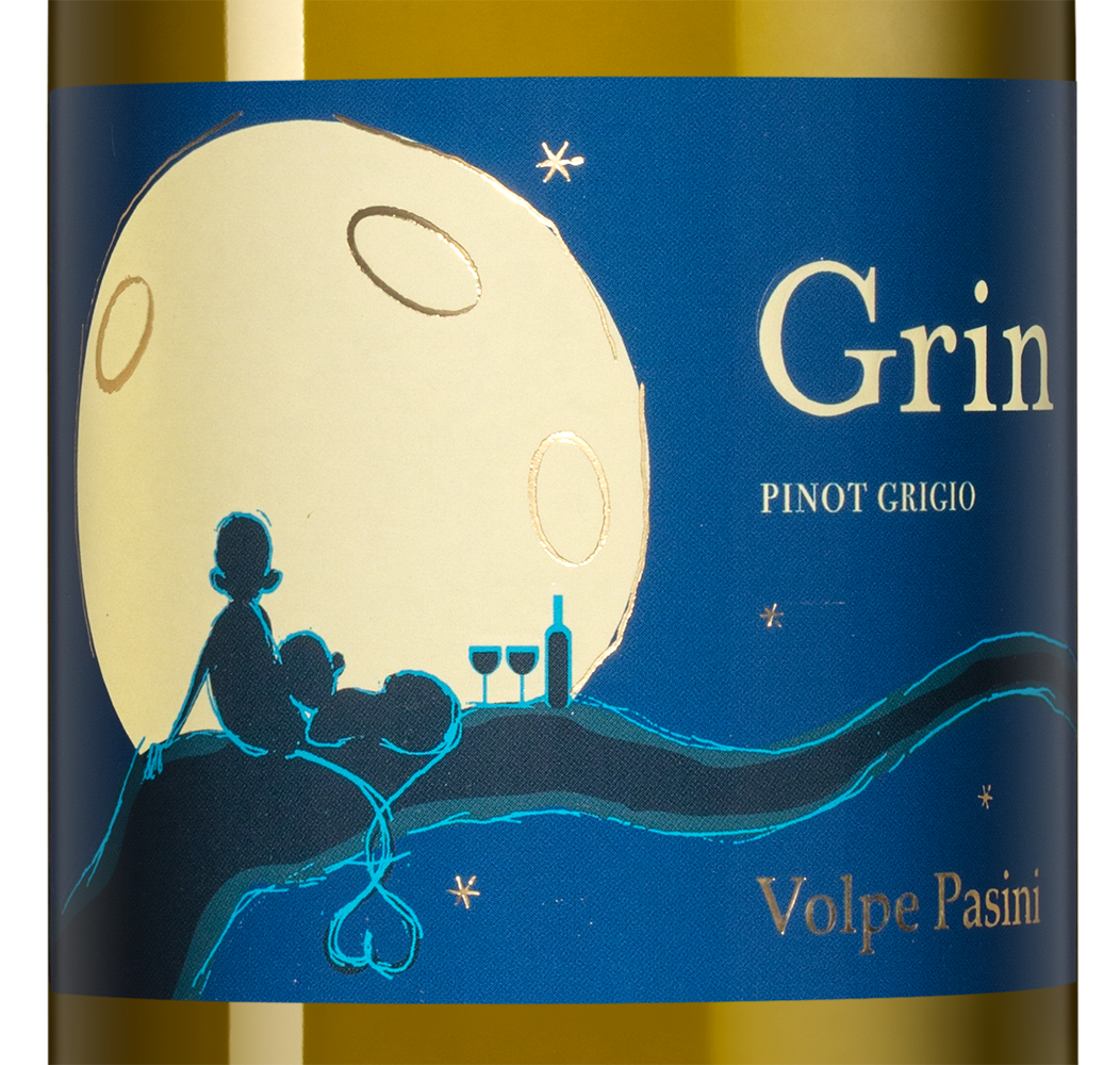 Вино Grin Pinot Grigio, Volpe Pasini, 2023, (148896), Италия, Фриули-Венеция-Джулия, белое, сухое, 0.75 л, Грин Пино Гриджо, цена 3490 рублей