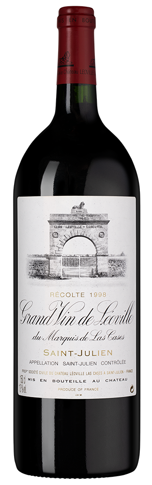 Вино Chateau Leoville Las Cases, 1998, 1.5л, (151618), Франция, Бордо, красное, сухое, 1.5 л, Шато Леовиль Лас Каз, цена 214990 рублей