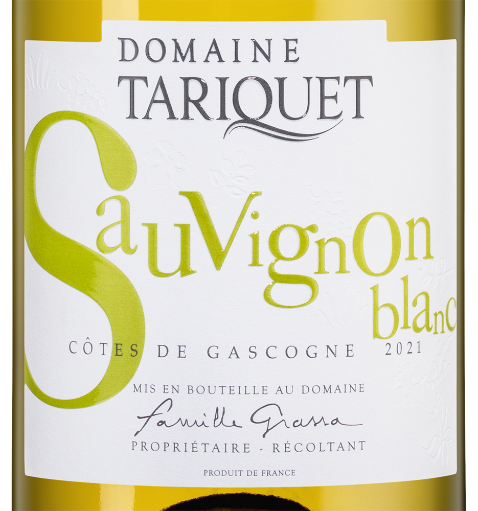 Вино Sauvignon Blanc, Domaine Tariquet, 2021, (136631), Франция, Юго-Запад, белое, сухое, 0.75 л, Совиньон Блан, цена 3490 рублей