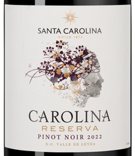 Вино Carolina Reserva Pinot Noir, (145204), красное сухое, 2022, 0.75 л, Каролина Ресерва Пино Нуар цена 1490 рублей