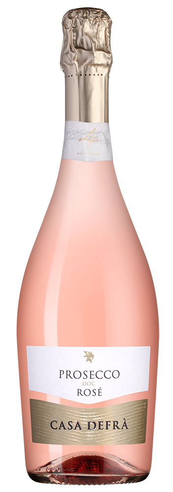 Игристое вино Prosecco Rose, Casa Defra, 2023, (146946), Италия, Венето, розовое, брют, 0.75 л, Просекко Розе, цена 2390 рублей