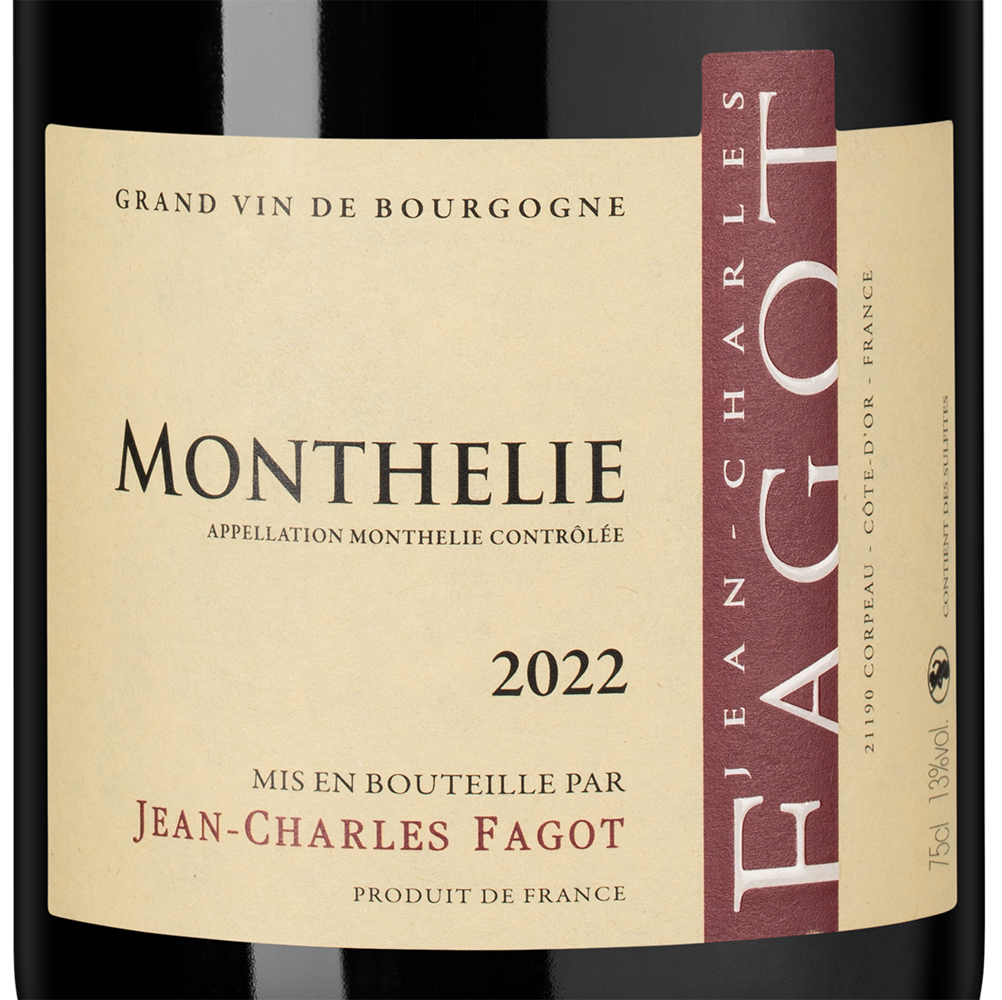 Вино Monthelie Rouge, Jean-Charles Fagot, 2022, (118434), Франция, Бургундия, красное, сухое, 0.75 л, Монтели Руж, цена 11490 рублей
