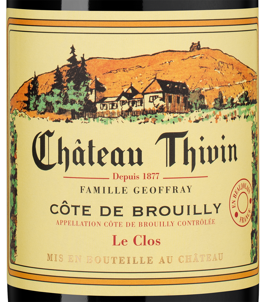 Вино Clos Bertrand, Chateau Thivin, 2023, (155271), Франция, Бургундия, красное, сухое, 0.75 л, Кло Бертран, цена 8990 рублей