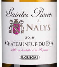 Вино Chateauneuf-du-Pape Saintes Pierres de Nalys Blanc, (126087), белое сухое, 2018 г., 0.75 л, Шатонёф-дю-Пап Сент Пьер де Налис Блан цена 12490 рублей