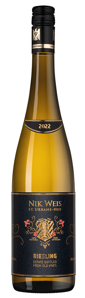 Вино Riesling Old Vines Mosel, Nik Weis St. Urbans-Hof, 2022, (142685), Германия, Мозель, белое, полусладкое, 0.75 л, Рислинг Олд Вайнс Мозель, цена 2993 рублей