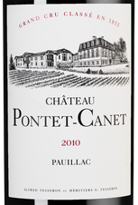 Вино Chateau Pontet-Canet, (141052), красное сухое, 2010 г., 0.75 л, Шато Понте-Кане цена 77490 рублей
