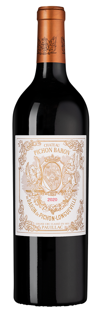 Вино Pauillac Chateau Pichon Baron, 2020, (104313), Франция, Бордо, красное, сухое, 0.75 л, Шато Пишон Барон, цена 51490 рублей