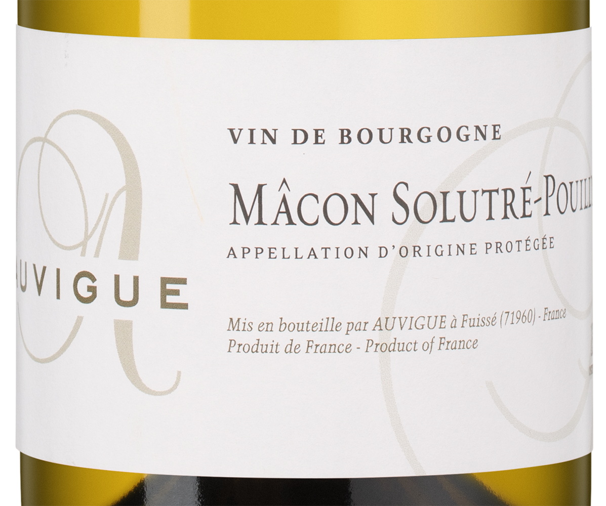 Вино Macon-Solutre-Pouilly, Maison Auvigue, 2022, (146776), Франция, Бургундия, белое, сухое, 0.75 л, Макон-Солютре-Пуйи, цена 7490 рублей