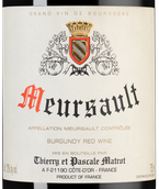 Вино Domaine Thierry et Pascale Matrot Meursault Rouge