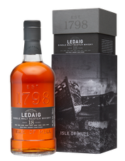 Виски Ledaig Aged 18 Years, (102691), gift box в подарочной упаковке, Односолодовый 18 лет, Шотландия, 0.7 л, Ледчиг Эйджид 18 Лет цена 32490 рублей