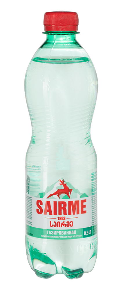 Вода газированная Sairme (12 шт.), 0.5л, (106109), Грузия, Имеретия, пластик, 0.5 л, Саирме (газированная), цена 1140 рублей