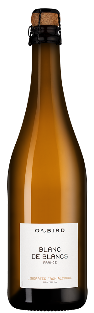 Игристое вино безалкогольное Blanc de Blancs, 0,5%, Oddbird, (159171), Франция, Лангедок-Руссильон, 0.75 л, Блан де Блан Безалкогольное, цена 2094 рублей