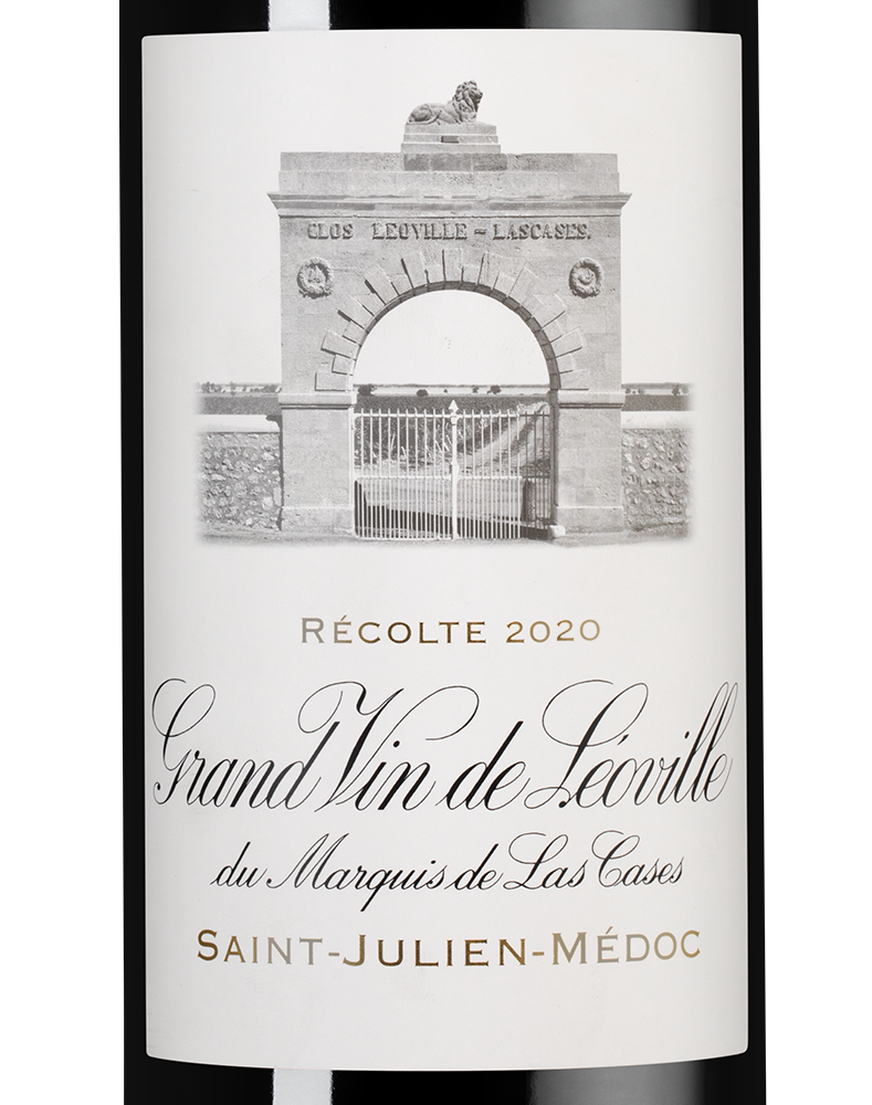 Вино Chateau Leoville Las Cases (Saint-Julien), 2020, (128016), Франция, Бордо, красное, сухое, 0.75 л, Шато Леовиль Лас Каз, цена 89990 рублей
