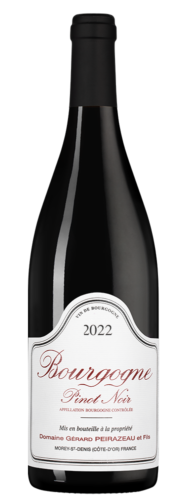 Вино Bourgogne Pinot Noir, Domaine Gerard Peirazeau & Fils, 2022, (150970), Франция, Бургундия, красное, сухое, 0.75 л, Бургонь Пино Нуар, цена 9990 рублей