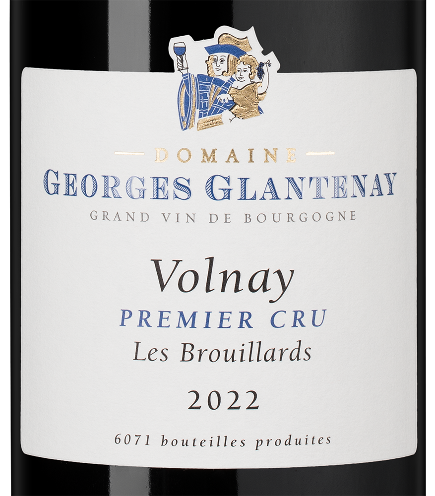 Вино Volnay Premier Cru Les Brouillards, Domaine Georges Glantenay, 2022, (151456), Франция, Бургундия, красное, сухое, 0.75 л, Вольне Премье Крю Ле Бруйярд, цена 23490 рублей