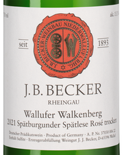 Вино Wallufer Walkenberg Spatburgunder Spatlese Rose, (141893), розовое сухое, 2021 г., 0.75 л, Валлуфер Валькенберг Шпетбургундер Шпетлезе Розе цена 4990 рублей