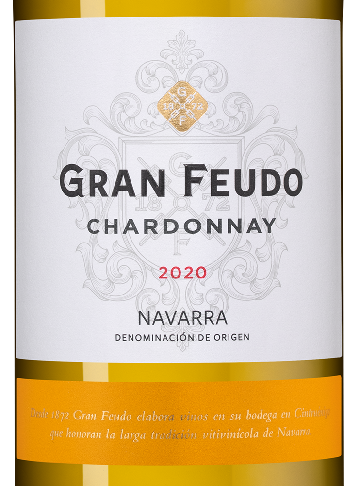 Вино Gran Feudo Chardonnay, Bodegas Chivite, 2020, (128457), Испания, Наварра, белое, сухое, 0.75 л, Гран Феудо Шардоне, цена 2590 рублей