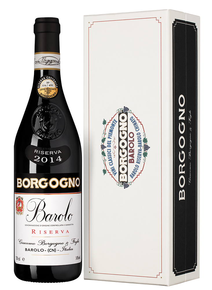Вино Barolo Riserva в подарочной упаковке, Borgogno, 2014, (151314), Италия, Пьемонт, красное, сухое, 0.75 л, Бароло Ризерва, цена 67490 рублей