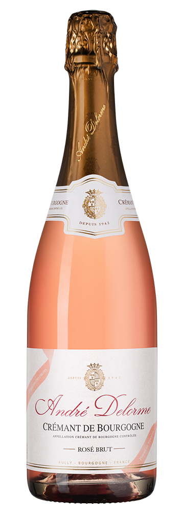 Игристое вино Cremant de Bourgogne Brut Rose, Andre Delorme, (156082), Франция, Бургундия, розовое, брют, 0.75 л, Креман де Бургонь Брют Розе, цена 3490 рублей