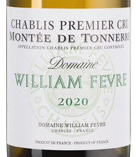 Вино Chablis Premier Cru Montee de Tonnerre, (136811), белое сухое, 2020 г., 0.75 л, Шабли Премье Крю Монте де Тоннер цена 18990 рублей