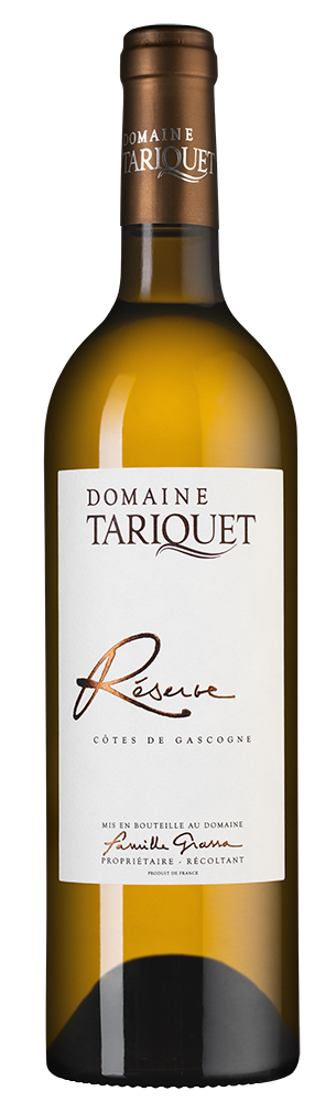 Вино Reserve, Domaine Tariquet, 2020, (136632), Франция, Юго-Запад, белое, сухое, 0.75 л, Резерв, цена 3990 рублей