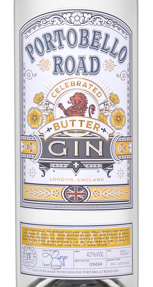 Джин Portobello Road Celebrated Butter Gin, (132844), Соединенное Королевство, 0.7 л, Портобелло Роуд Селебрейтид Баттер Джин, цена 5490 рублей